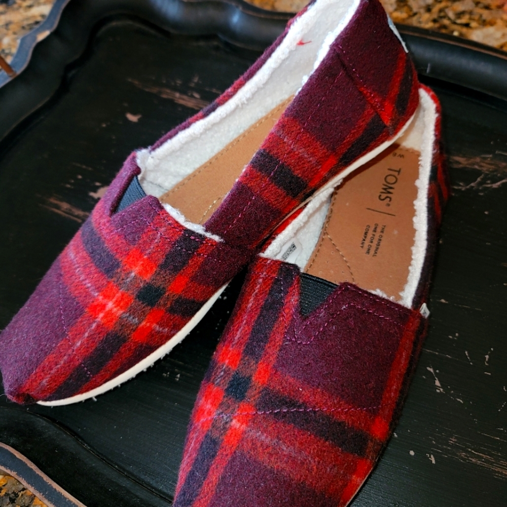 Toms Alpargata Cozy Slip On Shoes sz 8